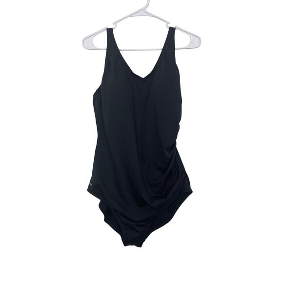 Speedo Women Black One-Piece Swimsuit Size 18 Padded Cup - Picture 10 of 10